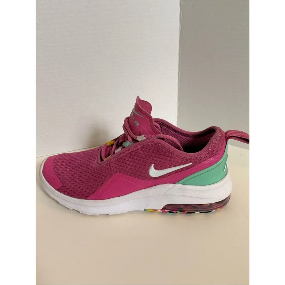 Nike Air Max Motion 2 Fuschia Mint White - Girls Size 5Y Fits Women’s 6.5 🌸